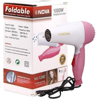 Nova Foldable Hair Dryer  (random Color)